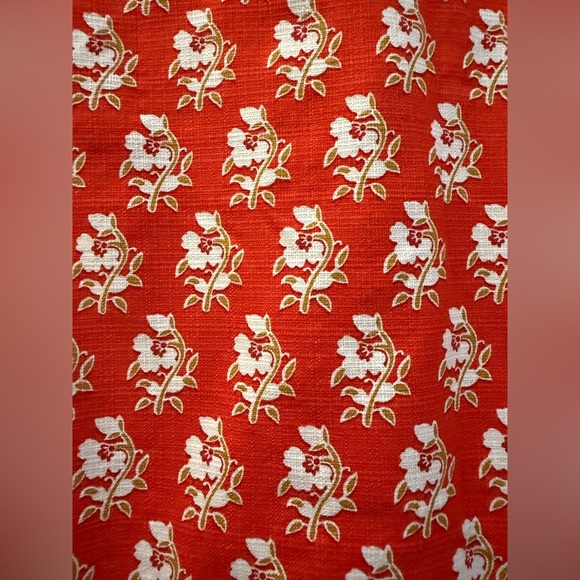 J. Crew Red Floral‎ Mini Skirt - 6 - Picture 7 of 9